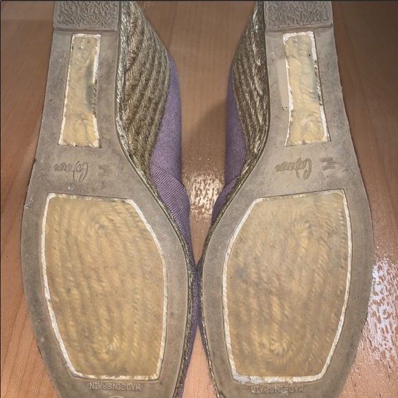 CASTANER Purple Espadrille Peeptoe Wedge Heels 9 - Picture 12 of 14